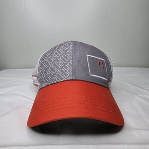 Gray and Orange human Hat Made By Boco Gear